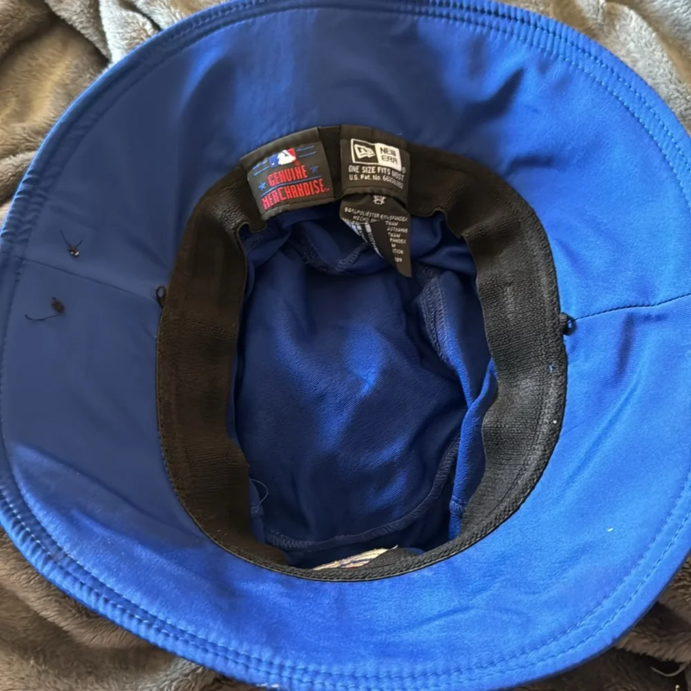 Chicago Cubs Panama Pail Bucket Hat Blue Genuine MLB NewEra - Picture 4 of 5